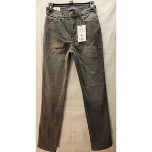 Gloria Vanderbilt Amanda Jeans 4 Blk High Rise The Original Slimming Jeans High